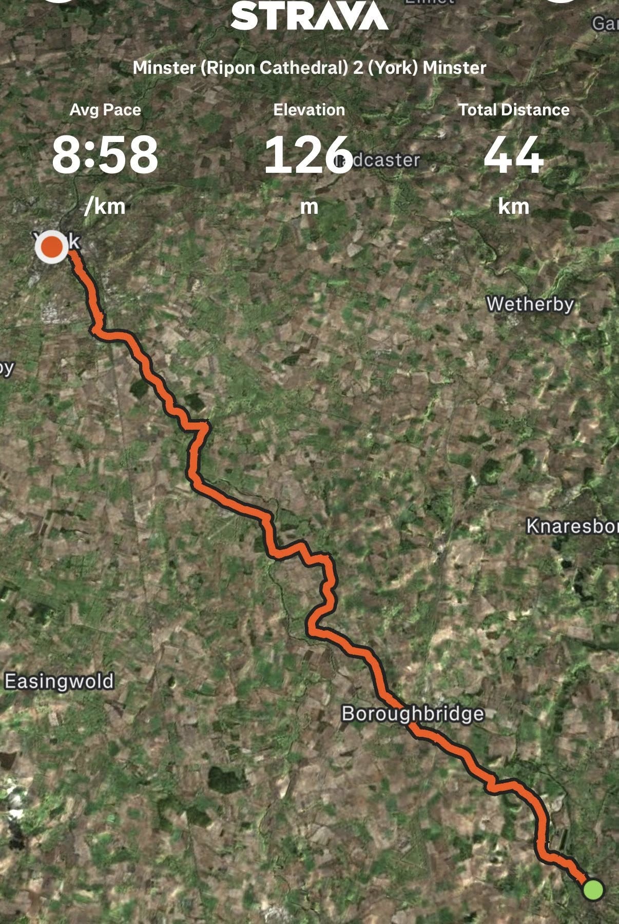 Minster 2 Minster Strava Route